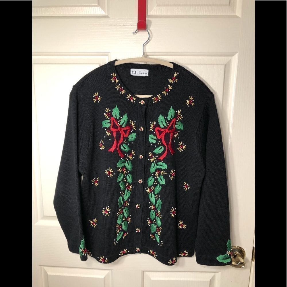 Vintage B.P. Design Christmas sweater